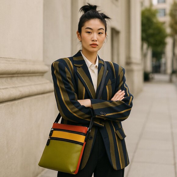 Women’s Leather Crossbody Sling Bag –Shoulder bag Everyday Ladies Travel Purse - Picture 2 of 10